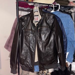 Levi Dark Brown Leather Jacket